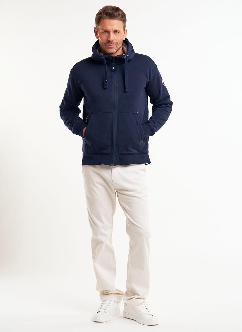 Team Unisex Zip Hoodie Dk Navy Blue