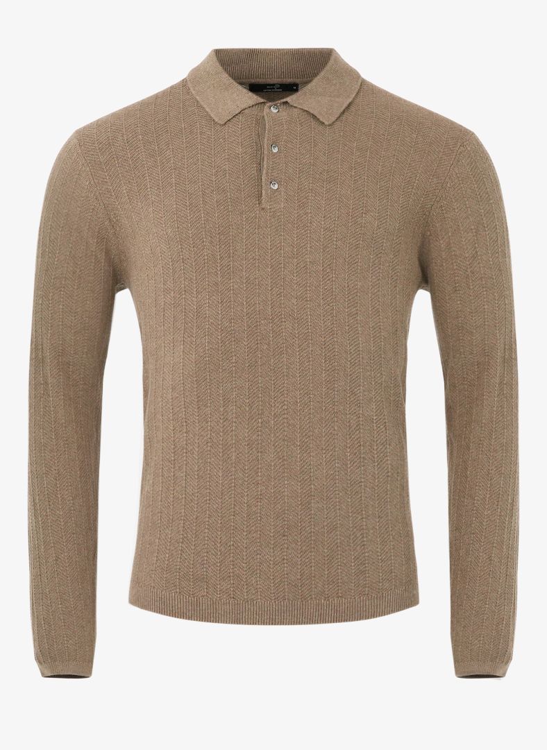 Tiller Herringbone Polo Tiller Herringbone Polo Cobblestone Mélange