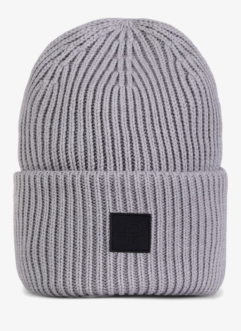 Vex Knitted Hat Light Grey melange