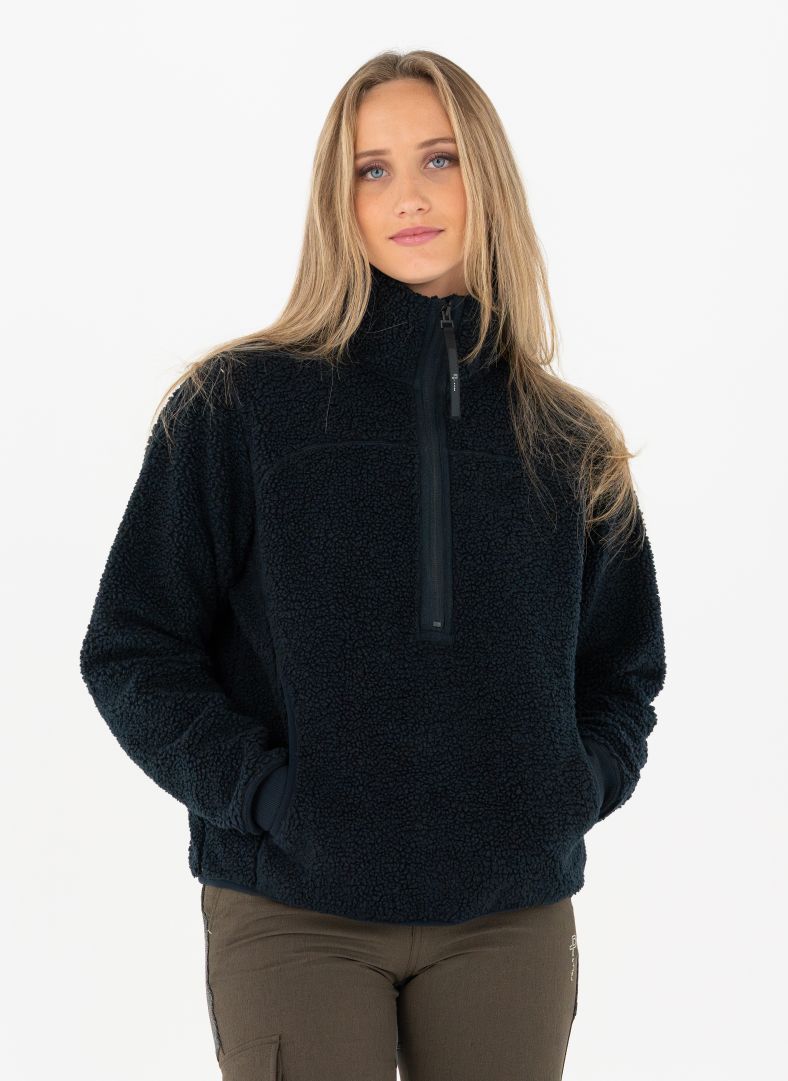 W Alpage Half Zip Sweater Dk Navy Blue