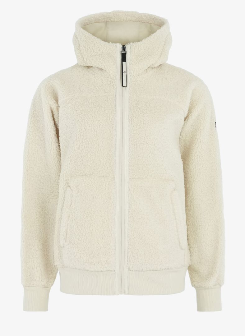 W Alpage Zip Hood W Alpage Zip Hood Cream white