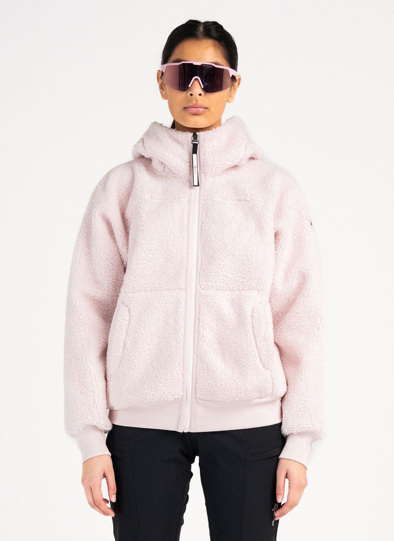 W Alpage Zip Hood Soft Pink