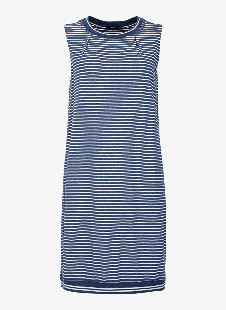 W Asana Sleeveless Dress Denim Stripe