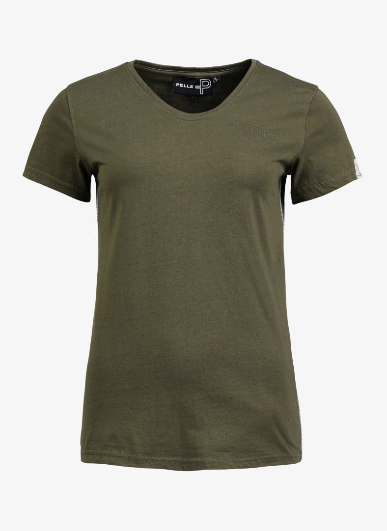 W Badge Tee Khaki Green