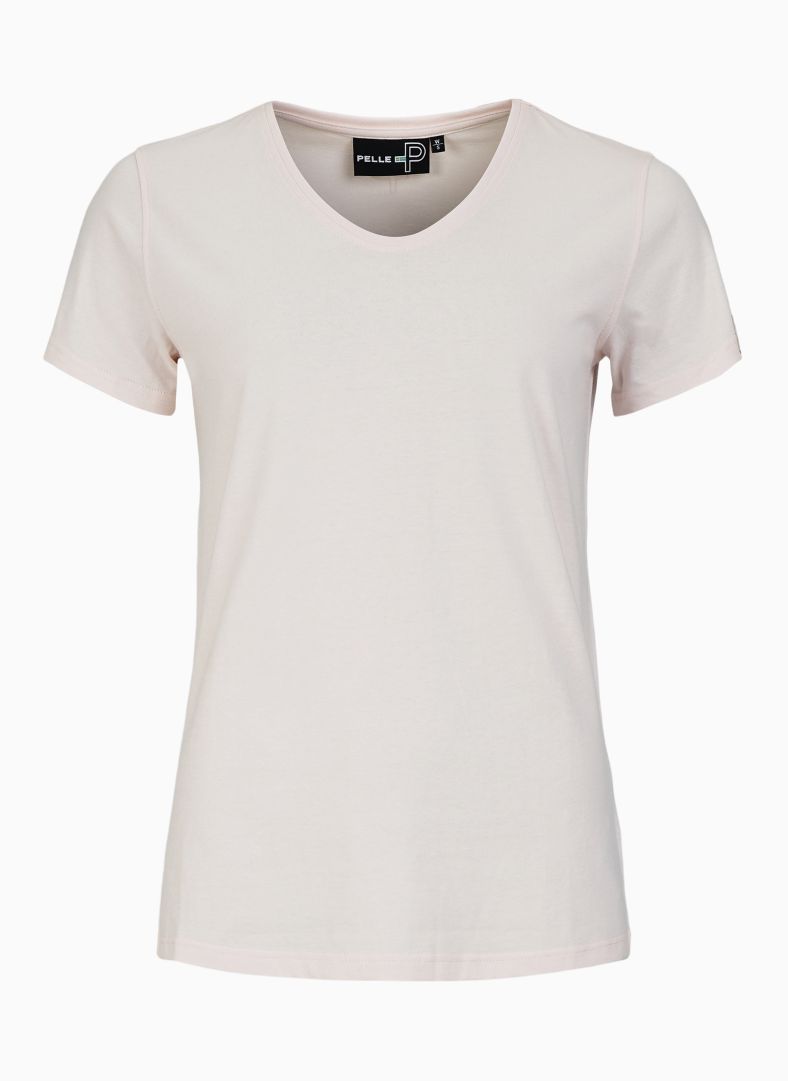 W Badge Tee Soft Pink