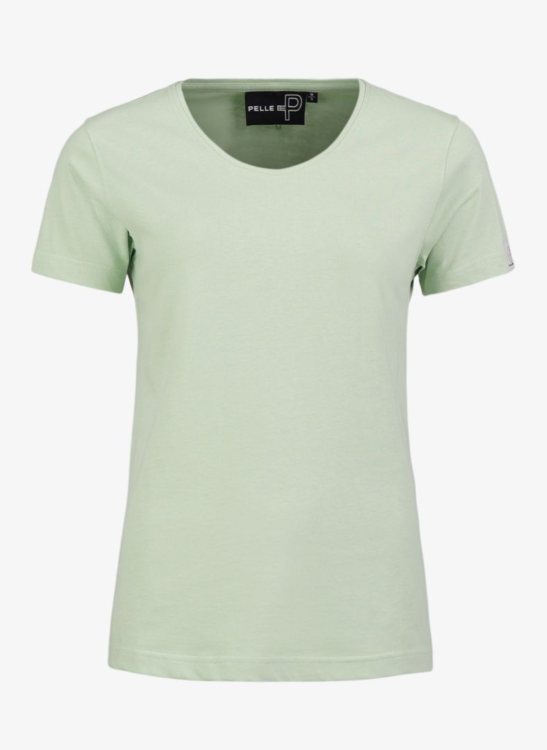W Badge Tee Prehnit Green