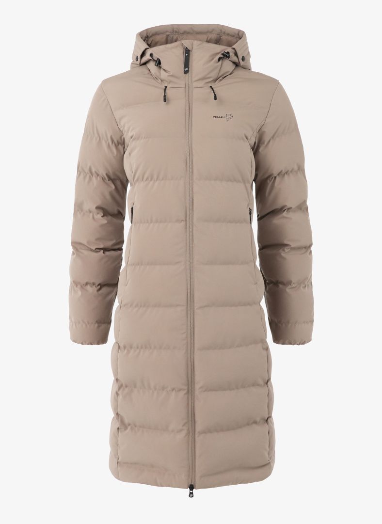 W Commodus Padded Coat Cobblestone