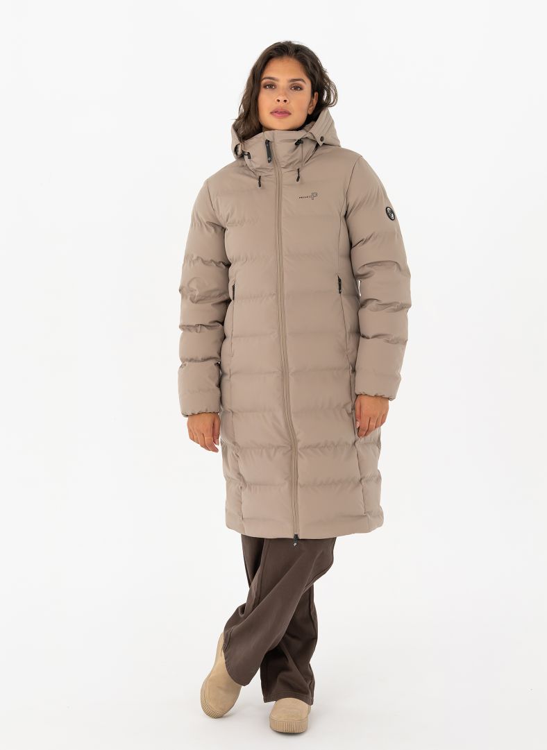 W Commodus Padded Coat Cobblestone