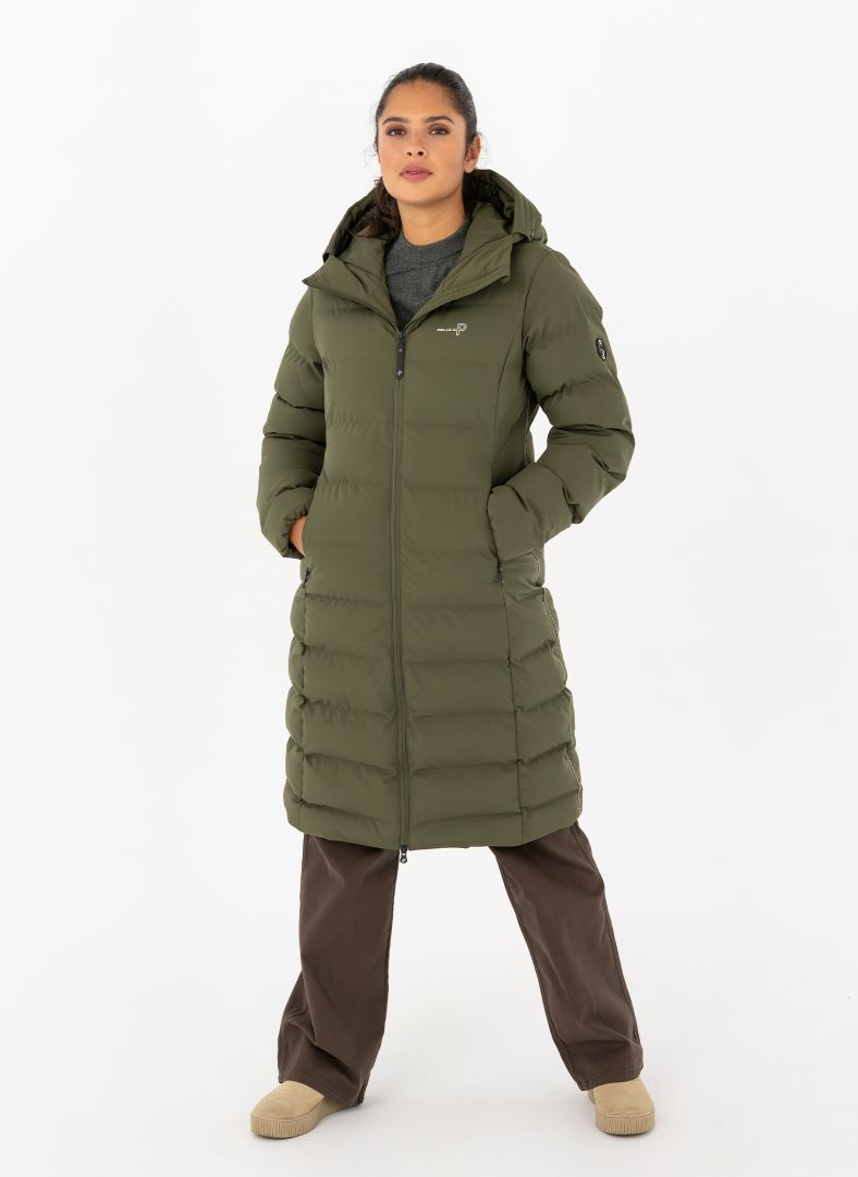 W Commodus Padded Coat Khaki Green