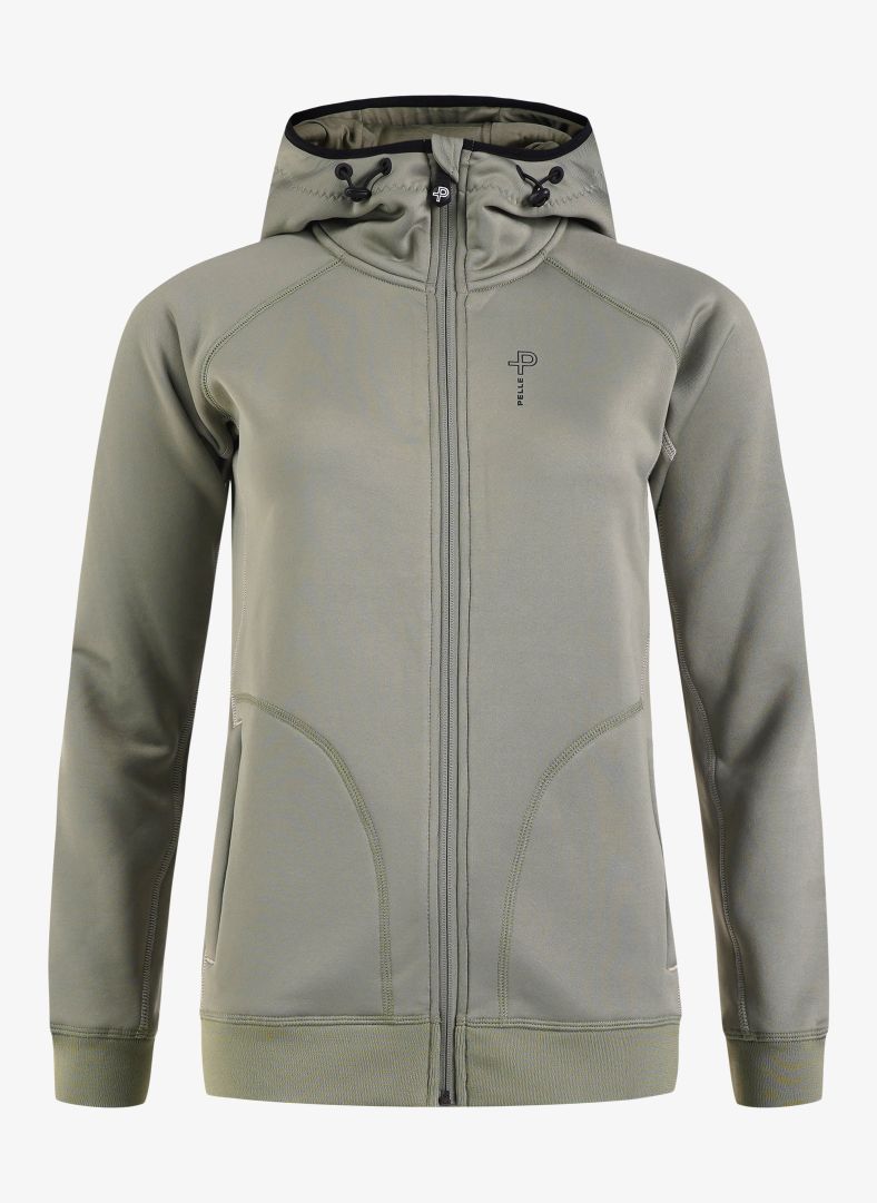 W Levo Rib Hoodie Oliver 