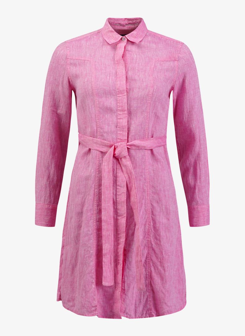 W Linen Flare Long Shirt