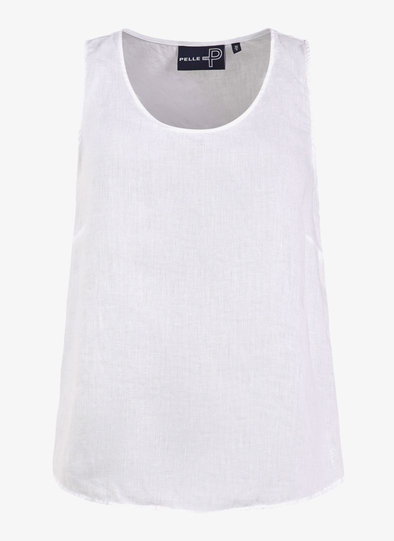 W Linen Top White