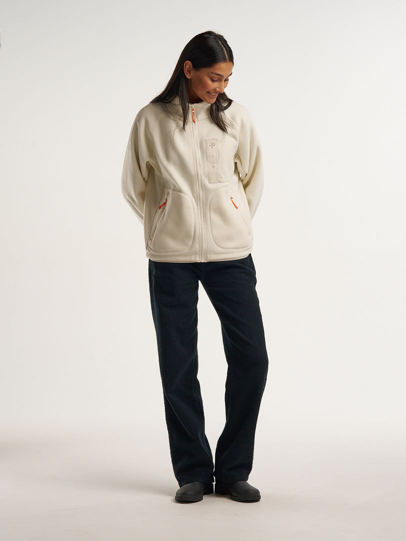 W Loft zip Bleached Sand Solid
