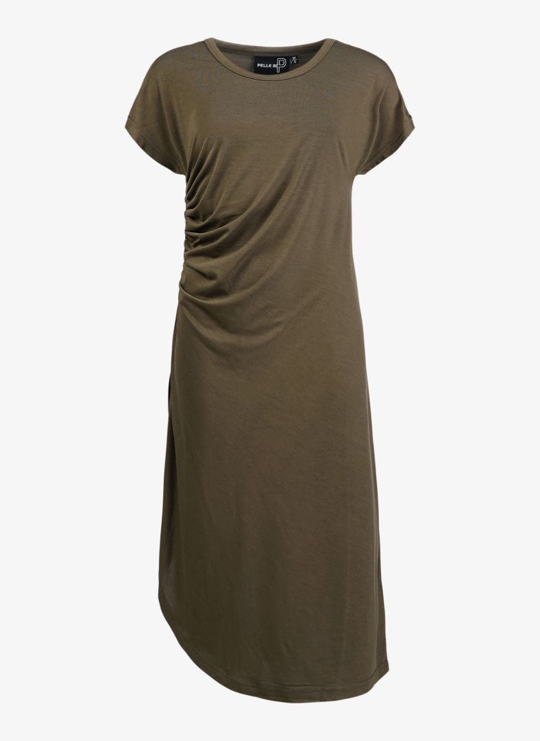 W Napo T-Dress Khaki Green Melange