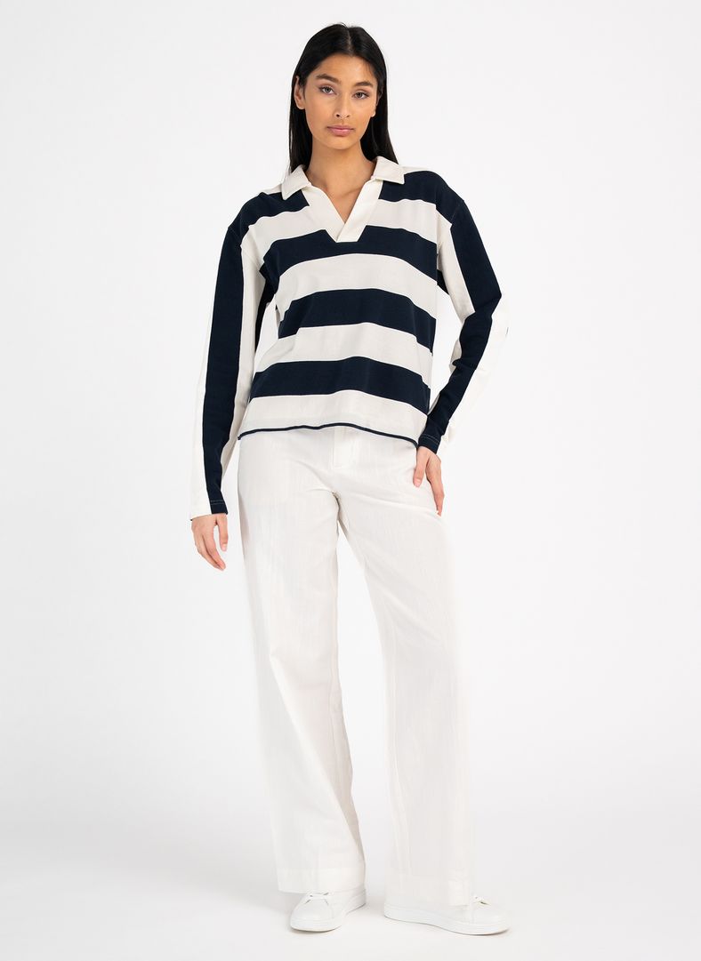 W Navigo Rugby Dk Navy Stripe