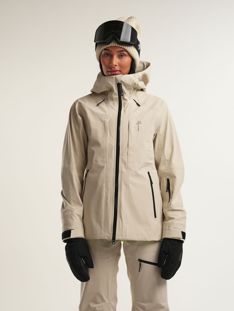 W Notch ski jacket Lt. Beige Oak