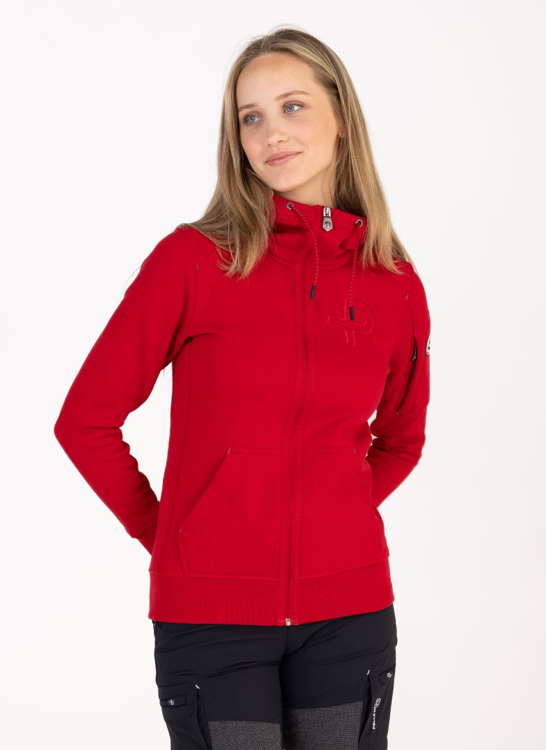 W P-hoodie Race red