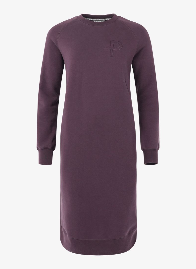 W P-Sweatshirt Dress Midnight Berry