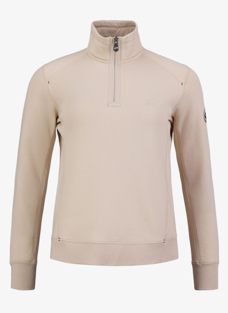 W P-Half Zip W P-Half Zip Lt. Beige Oak