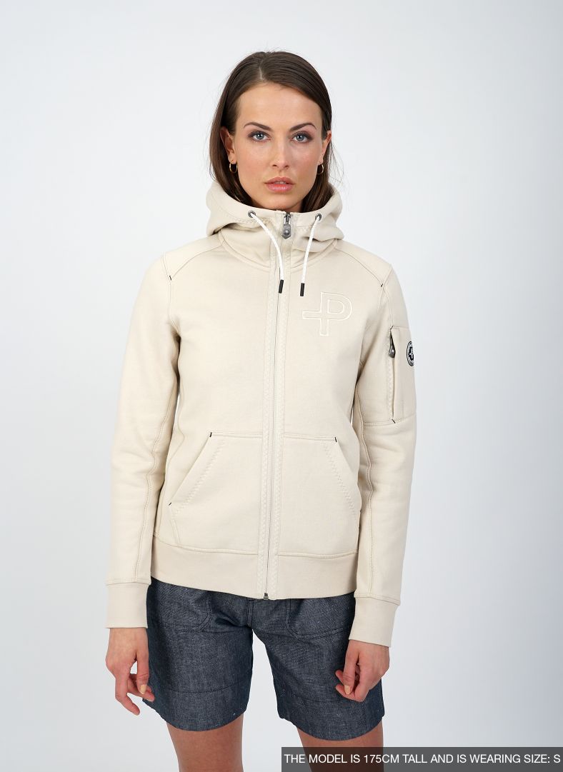 W P-hoodie Lt. Beige Oak