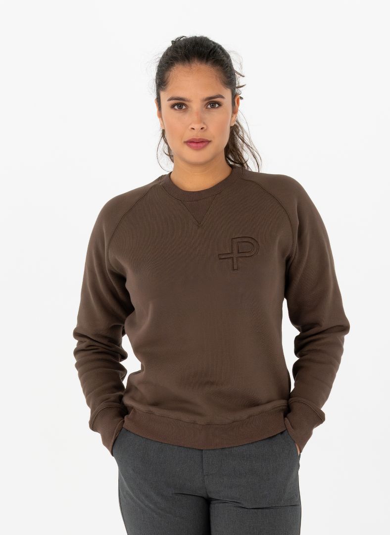 W P-sweatshirt W P-sweatshirt Carob Brown