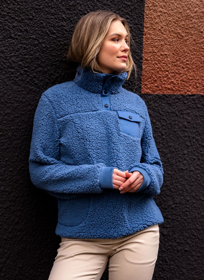 W Sherpa Sweater Alaska Blue