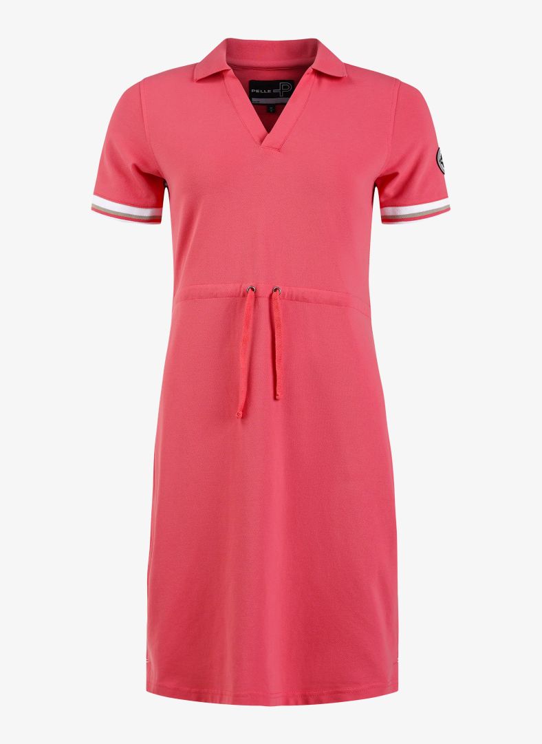 W Tide Polo Dress Rasberry lemon