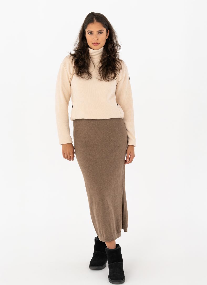 W Tiller skirt Cobblestone Mélange