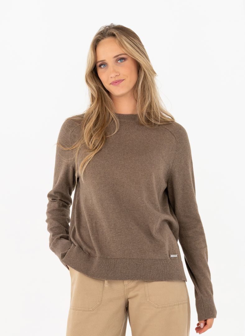 W Tiller Sweater Cobblestone Mélange