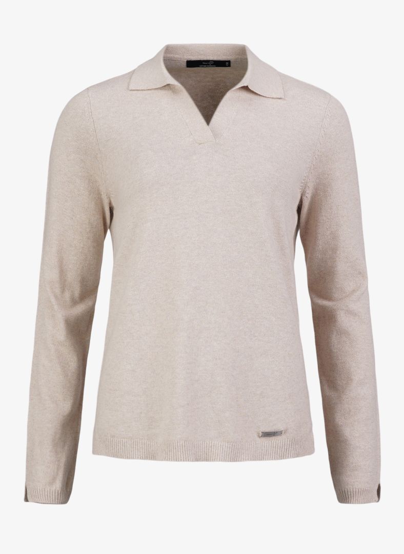 W Tiller Polo Lt. Beige Oak Melange