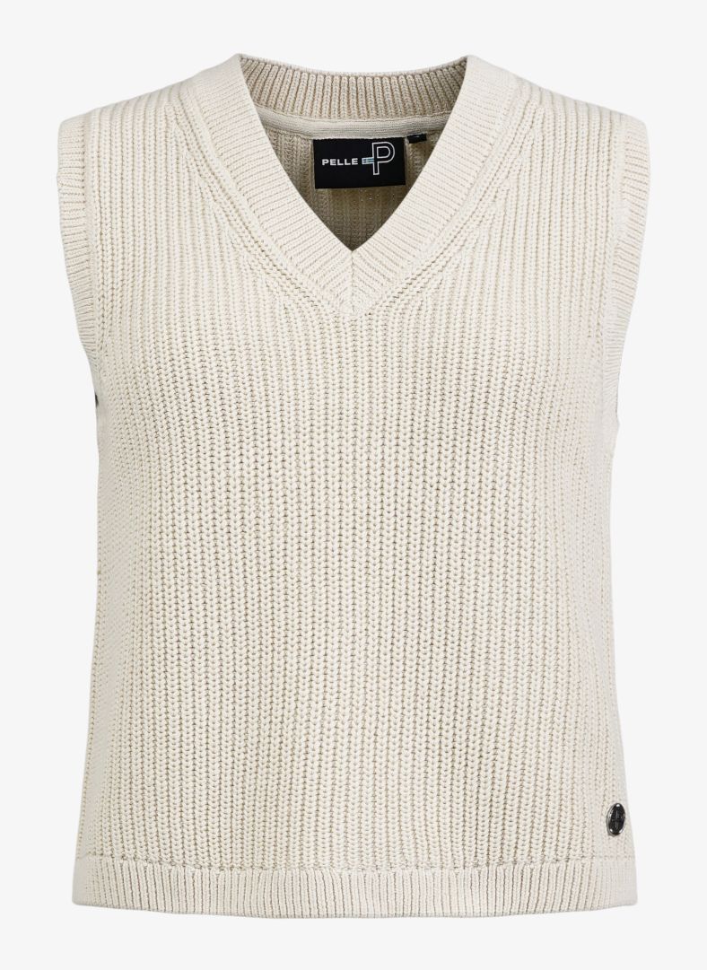 W Yawl Vest W Yawl Vest Cream white
