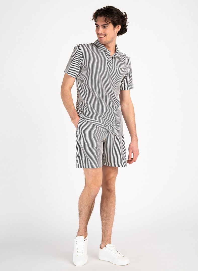 Brassie Polo Dk Navy Stripe