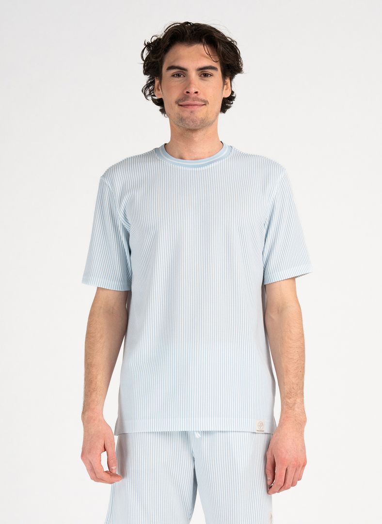 Brassie Tee Atlas Blue stripe
