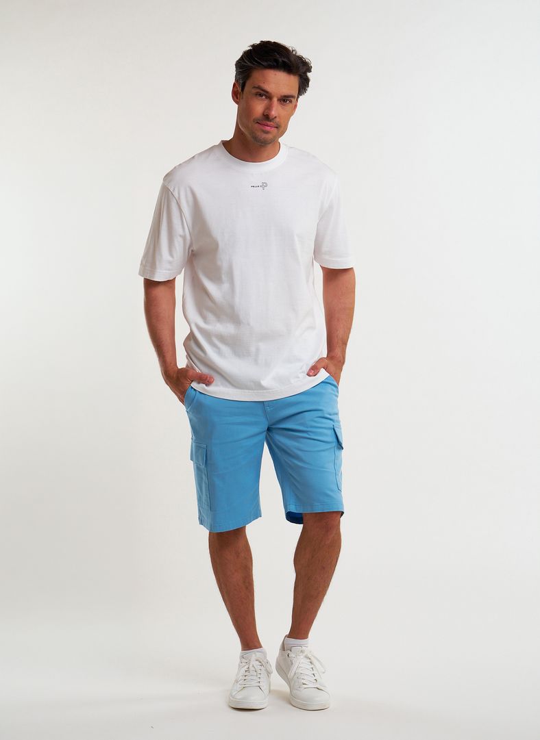 Crew Organic cotton Cargo Shorts Concordia Blue