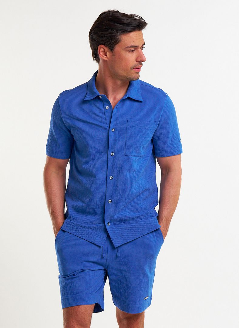 Dock short sleeve shirt Dock short sleeve shirt Blue Horizon