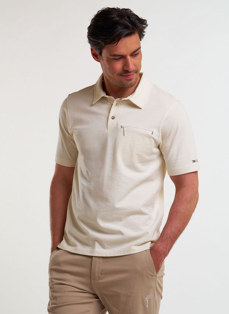 Navigo Polo Sand Dollar White