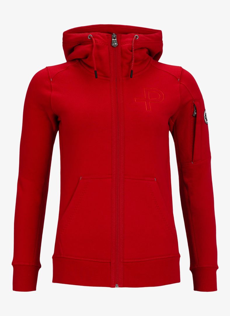 W P-hoodie Race red