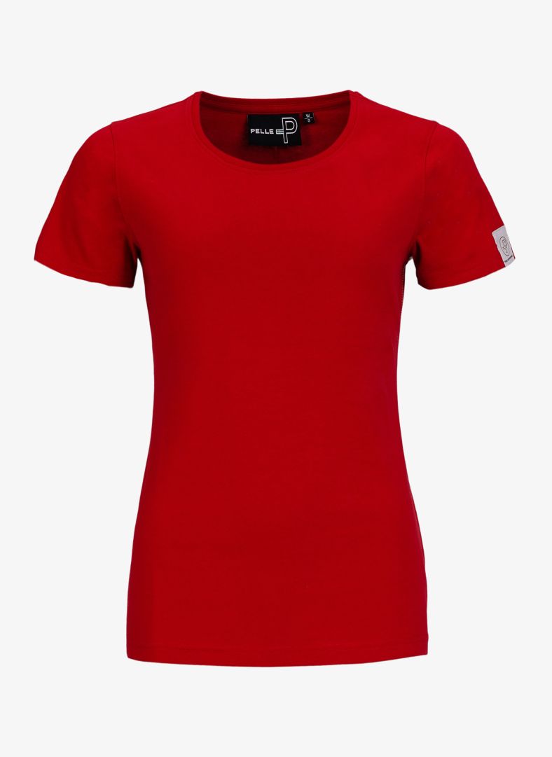W Badge Tee Race red