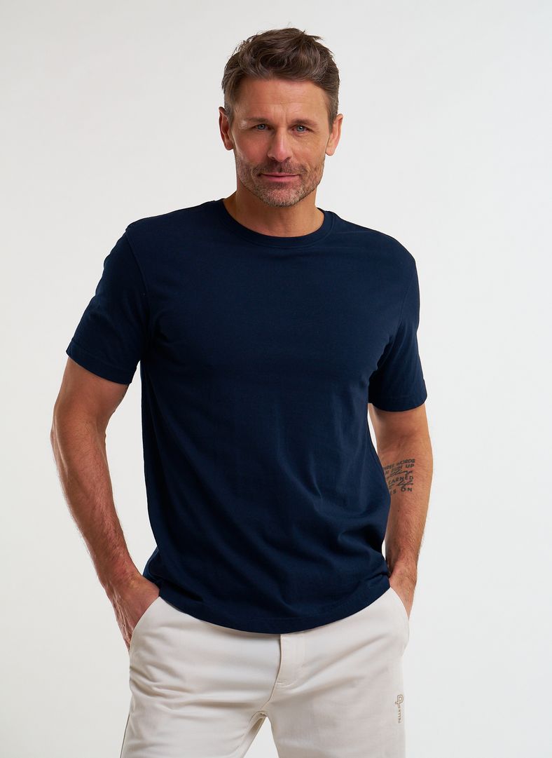 Perus Organic Cotton Tee Dk Navy Blue