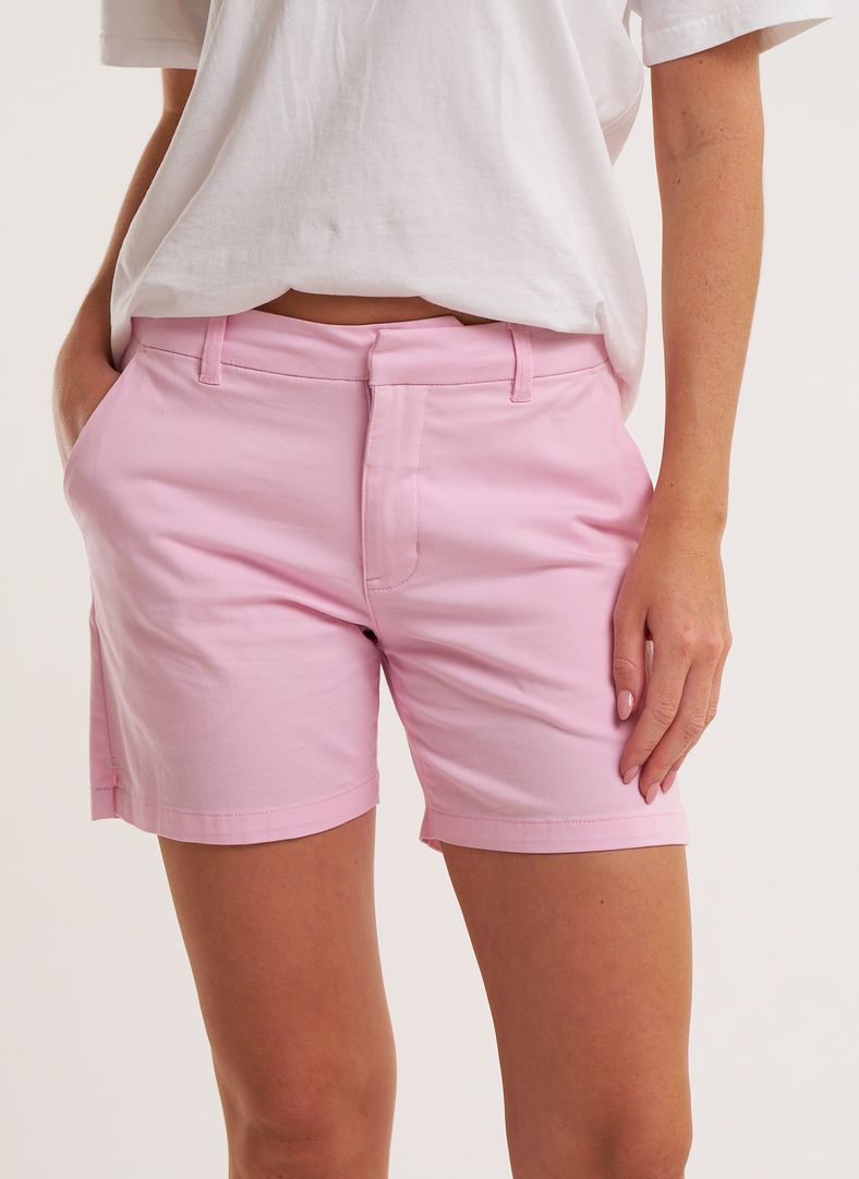W Crew Organic Cotton Shorts Seashell Pink