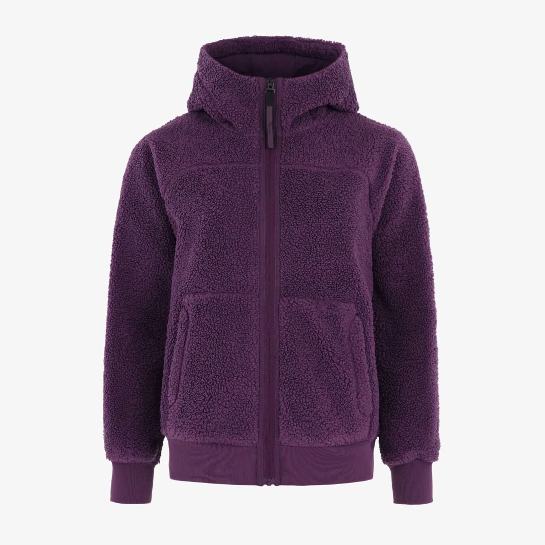 W Alpage Zip Hood, Dark Heather Avslappnad passform och genomarbetade detaljer
