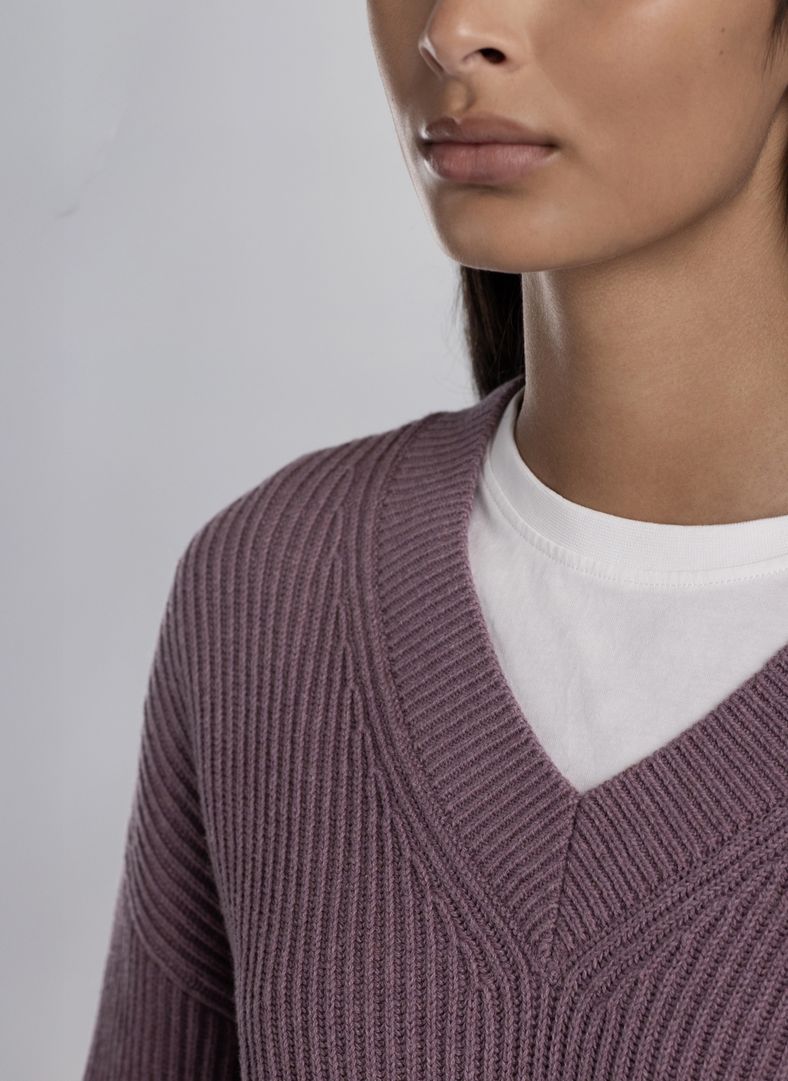 W Mons V-neck LS