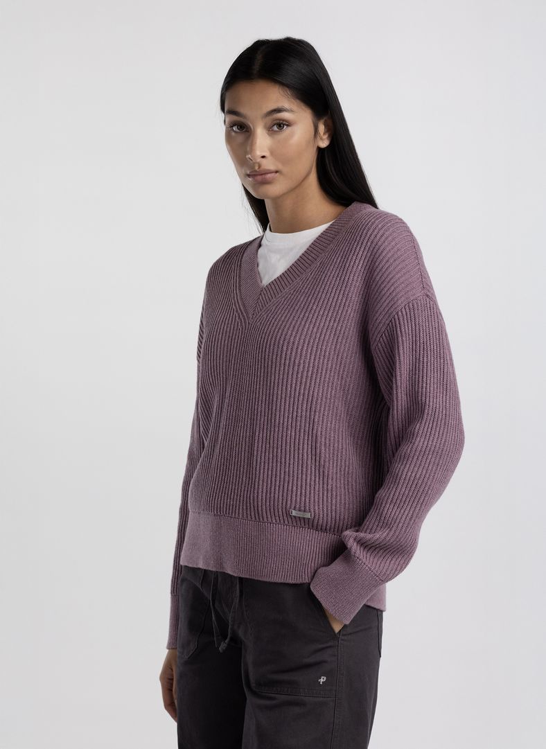 W Mons V-neck LS