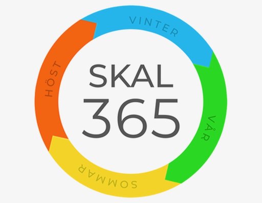 SKAL365 logotype som illustrerar att Gneis skalkläder fungerar året runt 365 dagar per år