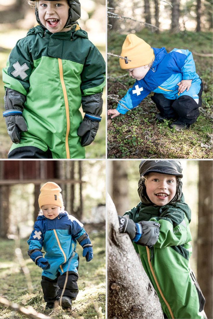 Barn med Minishape vinteroverall små barn från Gneis barnkläder