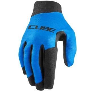 CUBE Performance Long Finger pyöräilyhanskat sininen