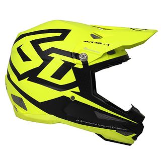 6D ATB-1 Carbon Fullface pyöräilykypärä keltainen