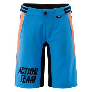 CUBE Junior Baggy X Actionteam nuorten shortsit blue´n´orange