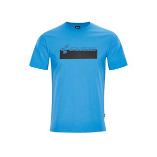 CUBE Organic T-paita Logo Dots sininen