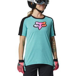 FOX Racing W Ranger Drirelease lyhythihainen ajopaita teal